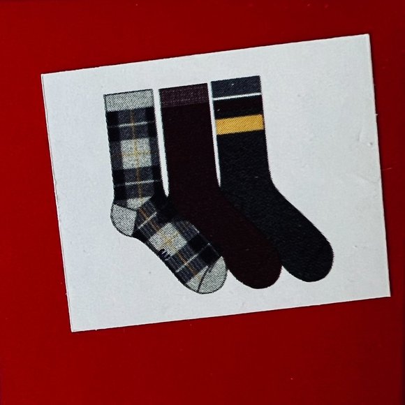 GAP Men's 3 Pair Crew Socks NIB - Picture 2 of 4